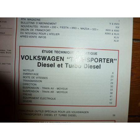 Transporter D TD Revue Technique Volkswagen