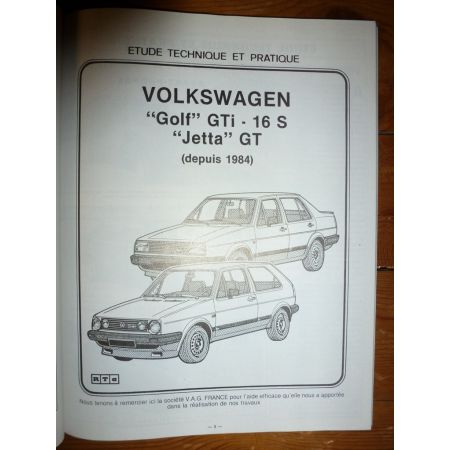 Golf Jetta 84- Revue Technique Volkswagen