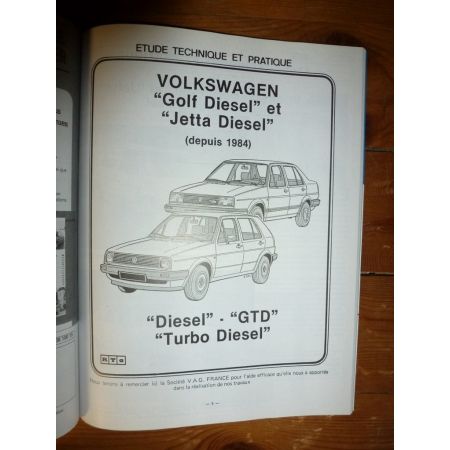 Golf Jetta 84- Revue Technique Volkswagen