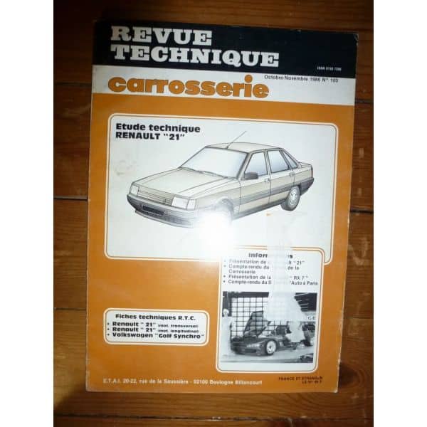 R21 Revue Technique Carrosserie Renault