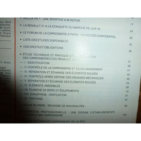 R21 Revue Technique Carrosserie Renault