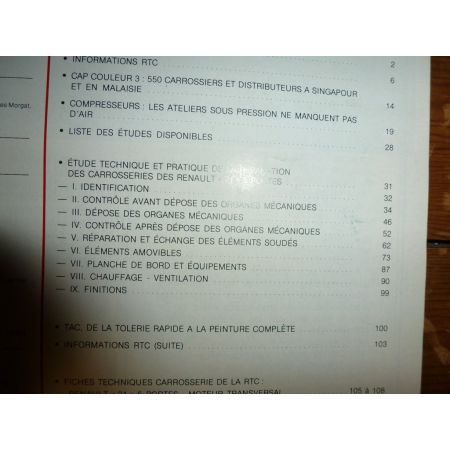 R21 Revue Technique Carrosserie Renault
