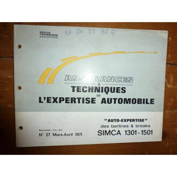 1301 1501 Revue Auto Expertise Talbot Simca