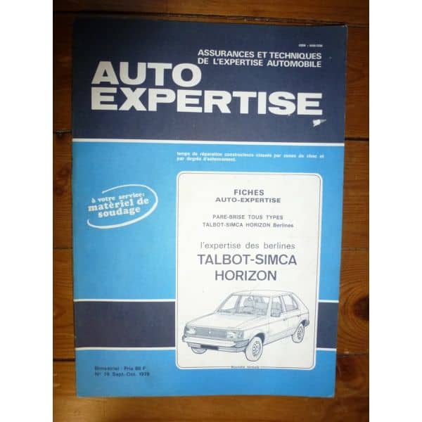 Horizon Revue Auto Expertise Talbot Simca