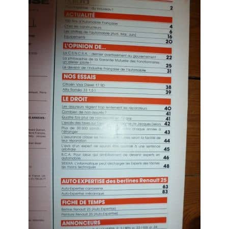 R25 Revue Auto Expertise Renault