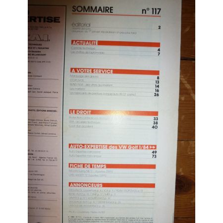 Golf 84- Revue Auto Expertise Volkswagen