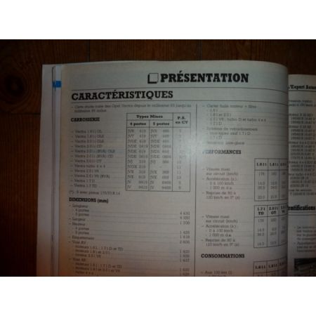 VECTRA 93- Revue Technique Opel