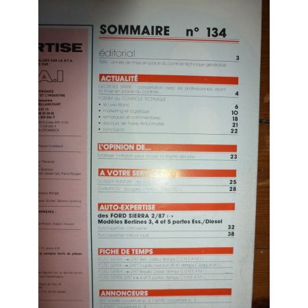 Sierra 87- Revue Auto Expertise Ford