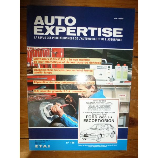 Escort Orion 86- Revue Auto Expertise Ford