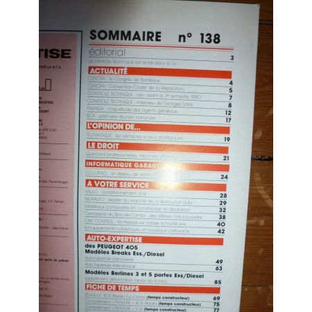 405 Bk Revue Auto Expertise Peugeot