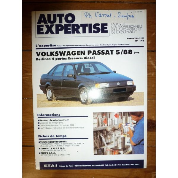 Passat 88- Revue Auto Expertise Volkswagen