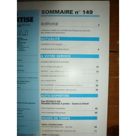 605 berl Revue Auto Expertise Peugeot