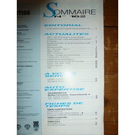 Golf 92- Revue Auto Expertise Volkswagen