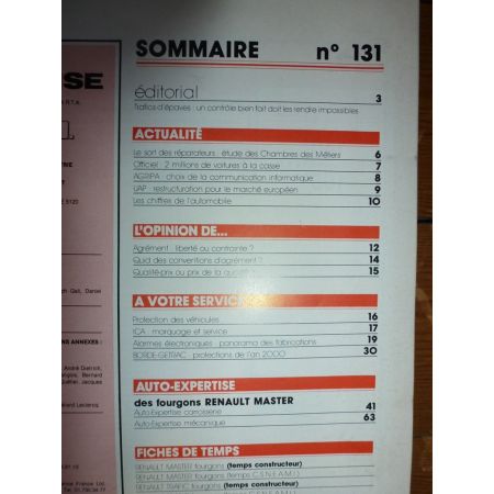 Master Revue Auto Expertise Renault