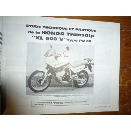 transalp KMX125 Revue Technique moto Honda Kawasaki