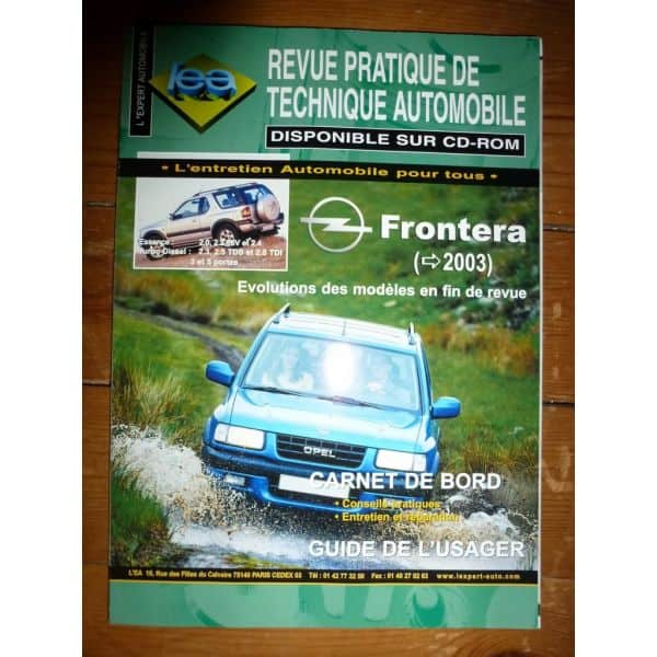 FRONTERA -03 Revue Technique Opel