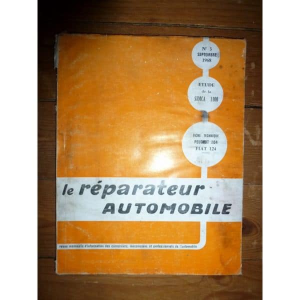 Simca 1100 Revue Reparateur Automobile