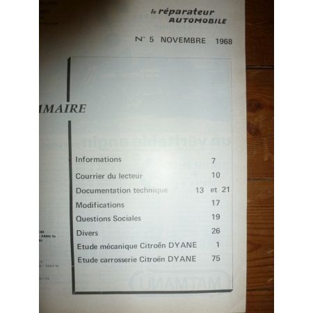 Dyane Revue Reparateur Automobile