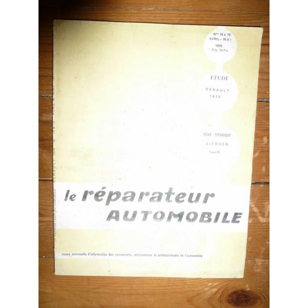 Renault 1970 Revue Reparateur Automobile