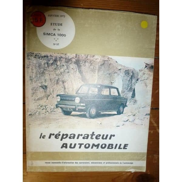 Simca 1000 Revue Reparateur Automobile