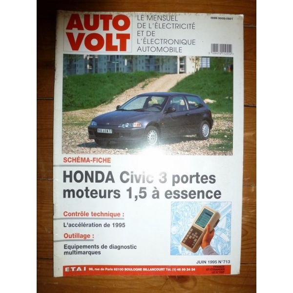 Civic 1.5 Ess Revue Technique Electronic Auto Volt Honda