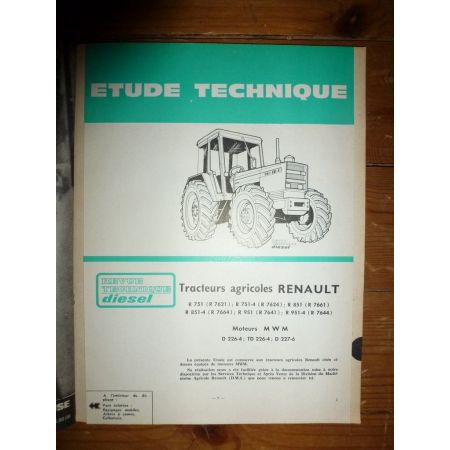 R751 R851 R951  Revue Technique Agricole Renault