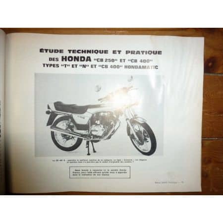 TY DT RD50 CB CM400 Revue Technique moto Honda
