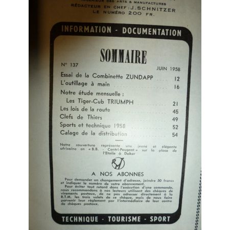 Tiger Cub Revue Technique moto Triumph