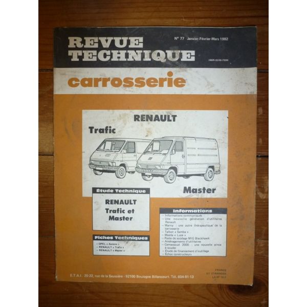 Trafic Master Revue Technique Carrosserie Renault