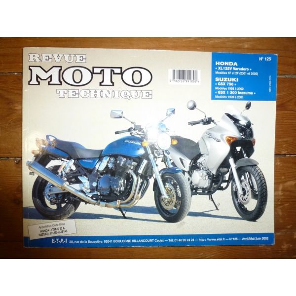 Varadero GSX740 1200 Revue Technique moto Honda Suzuki