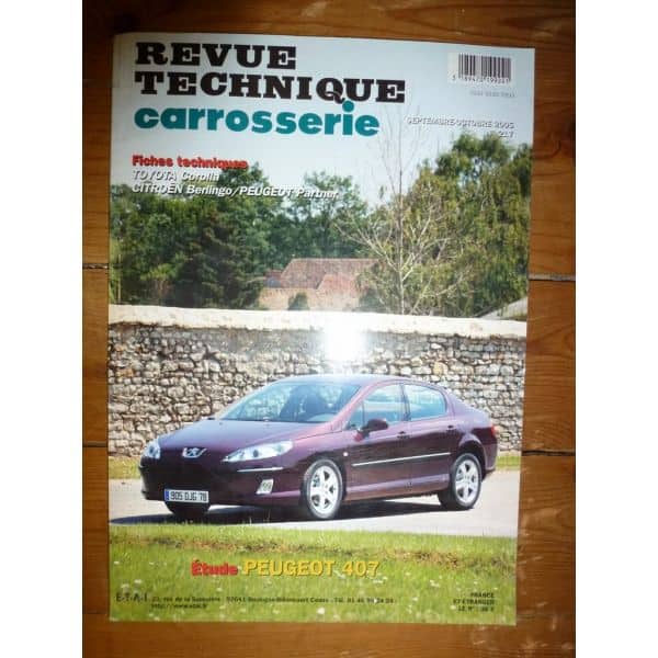 407 Revue Technique Carrosserie Peugeot