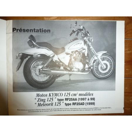 Zing125 YZFR1 Revue Technique moto Kymco Yamaha