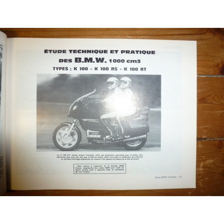 XT125 SR125 K100 Revue Technique moto Bmw Yamaha