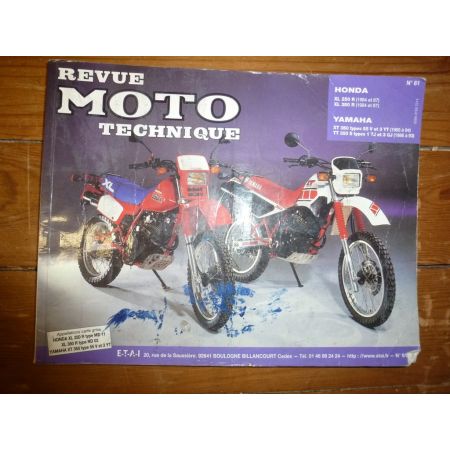 XLR250 350 XT350 TT350 Revue Technique moto Honda Yamaha