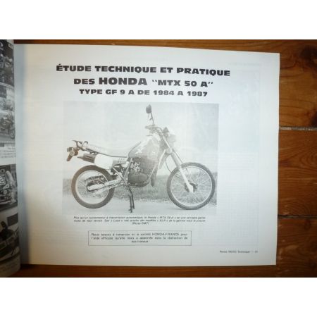 MTX50 DTMX50 XL1000 Revue Technique moto Harley Davidson Honda Yamaha