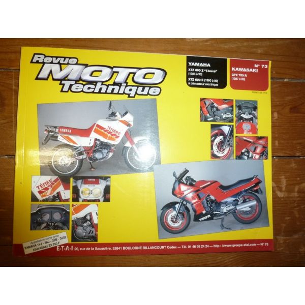 GPX750R XTZ600 Revue Technique moto Kawasaki Yamaha