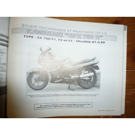 GPX750R XTZ600 Revue Technique moto Kawasaki Yamaha