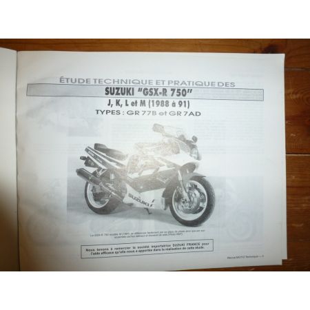 GSX750 R/F Revue Technique moto Suzuki