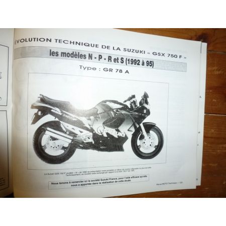GSX750 R/F Revue Technique moto Suzuki