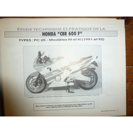 CBR600 XTZ660 Revue Technique moto Honda Yamaha