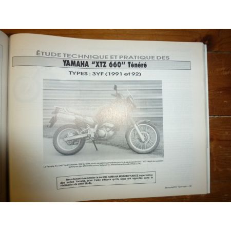 CBR600 XTZ660 Revue Technique moto Honda Yamaha