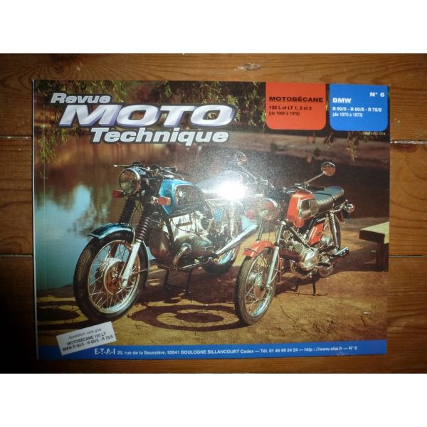 125 L LT R50 R60 R75 Revue Technique moto Bmw Motobecane