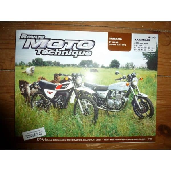 DT125MX Z650 Revue Technique moto Kawasaki Yamaha