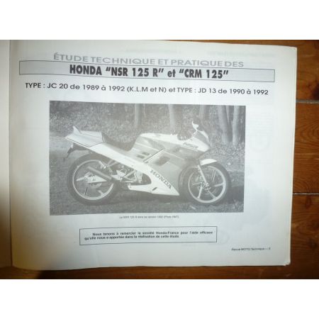 NSR CRM 125 TDM850 Revue Technique moto Honda Yamaha