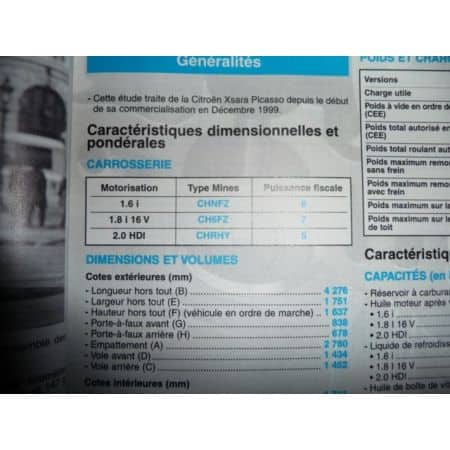 Xsara Picasso Revue Technique Citroen