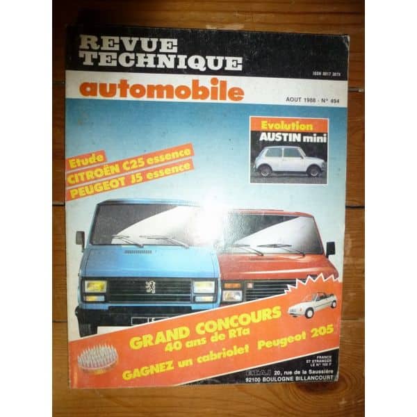 C25 J5 ess Revue Technique Citroen Peugeot