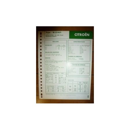 Bosch M22-621 Fiche Technique Citroen