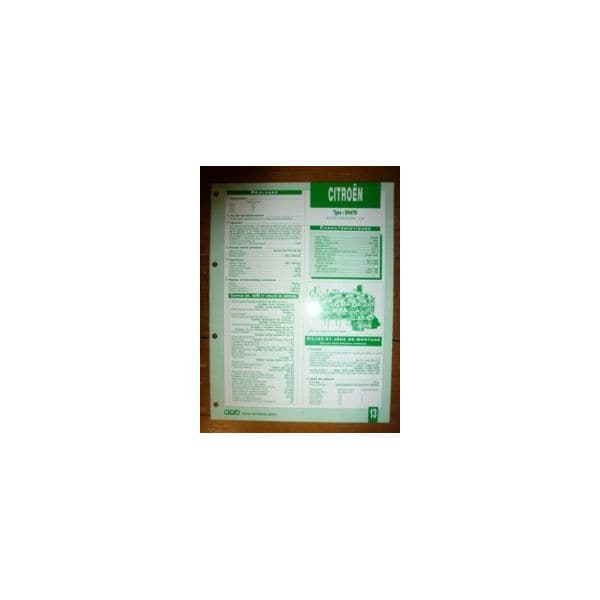 DV4TD Fiche Technique Citroen