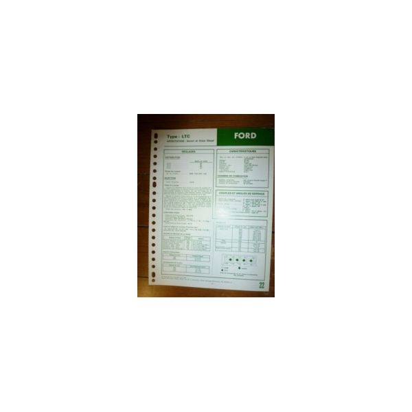 LTC Fiche Technique Ford