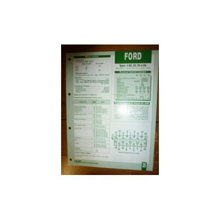 4BC-4CC-4FA-4DA Fiche Technique Ford
